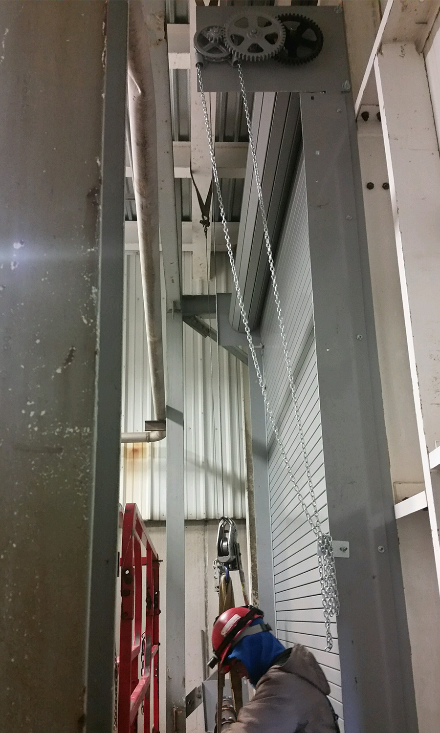 Overcoming Tight Installation Space for a Combination Rolling Steel Door